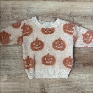 Baby jackolantern pumpkin sweater